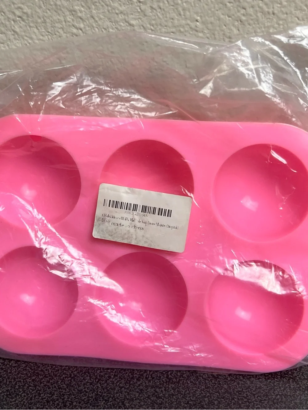 Pink Silicone 6-Cavity Home Party Supplies
